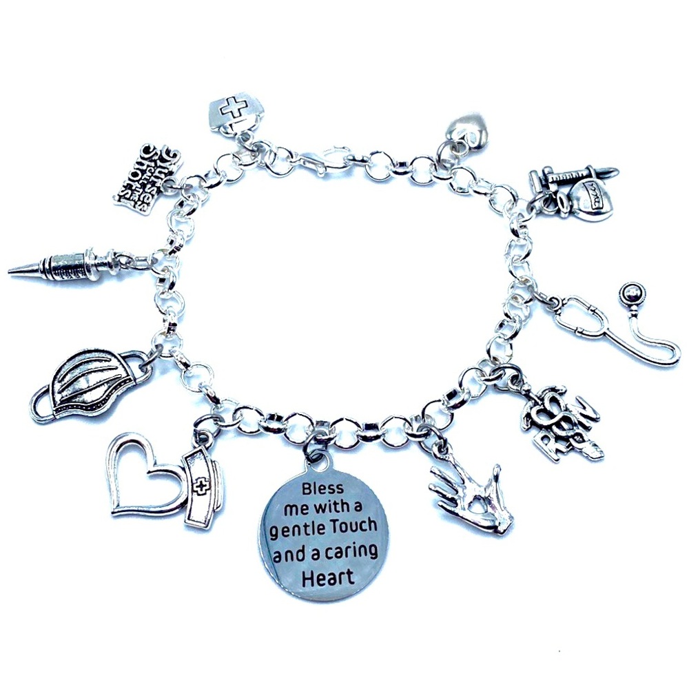 Nurse Charm Bracelet RN